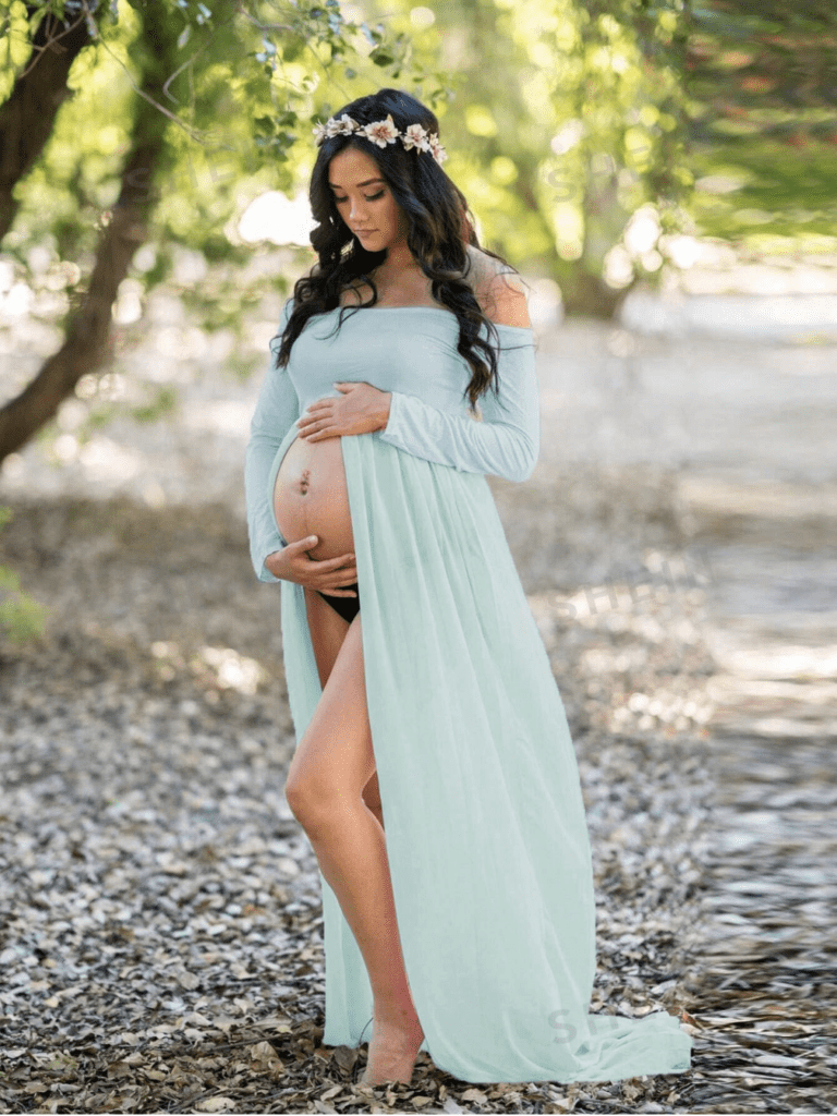 slit maternity dress ideas