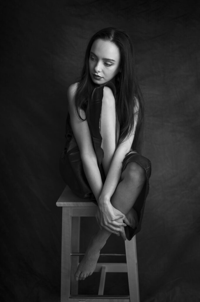 black and white boudoir photography in Melbourne